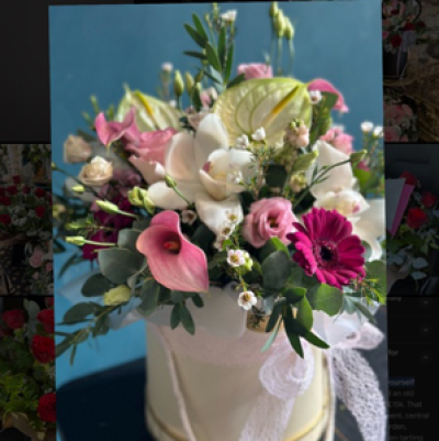 Melancholy - Beautiful mix of roses orchid lisianthus calla anthuriums and other seasonal flowers for the time of year.